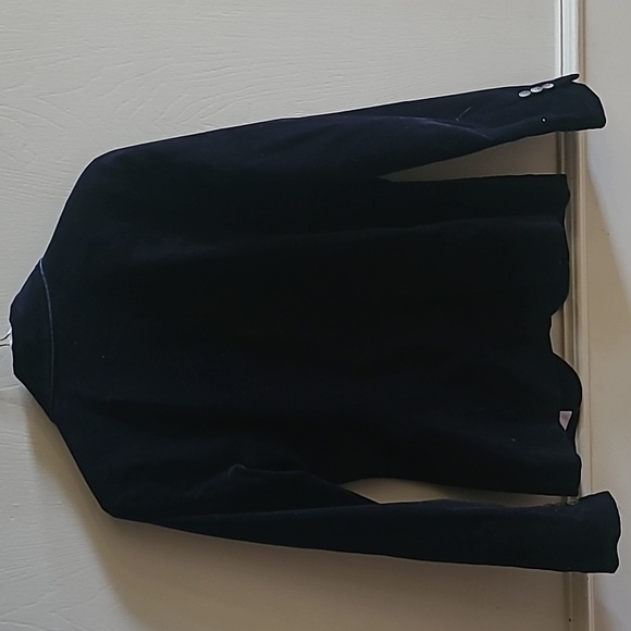 Vintage Lacoste Devanlay Women's Velvet Blazer, Dark Navy, Sz 42 / US 10 - Picture 2 of 8